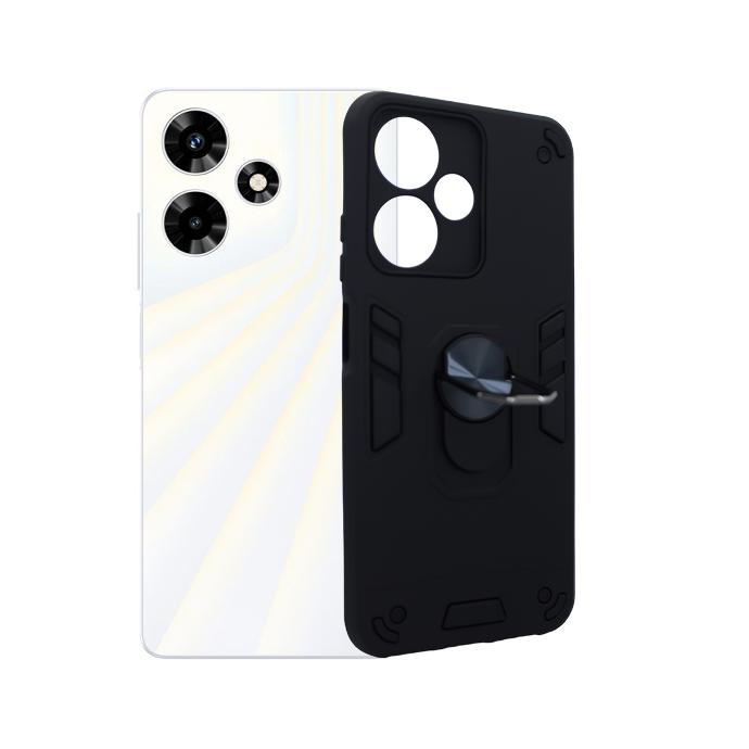 Infinix Hot 30 Play Armour Back Case (Black)