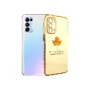 Oppo Reno 5 4G Leaf Gold Chrome Logo Ring Back Case (Skin)