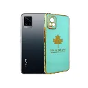 Vivo V20 Leaf Gold Chrome Case Light Green – Slim Stylish Cover