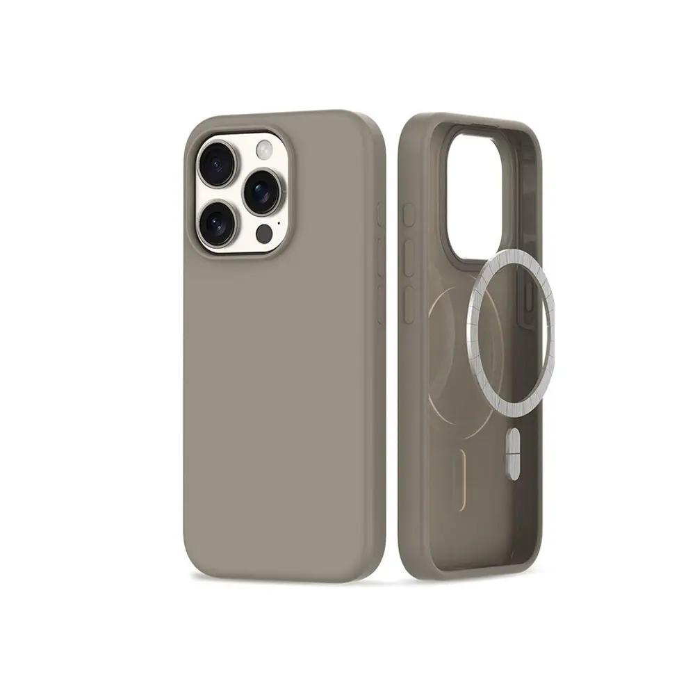 iPhone 14 Pro Max Official Soft Silky Back Case (Titinium Grey)