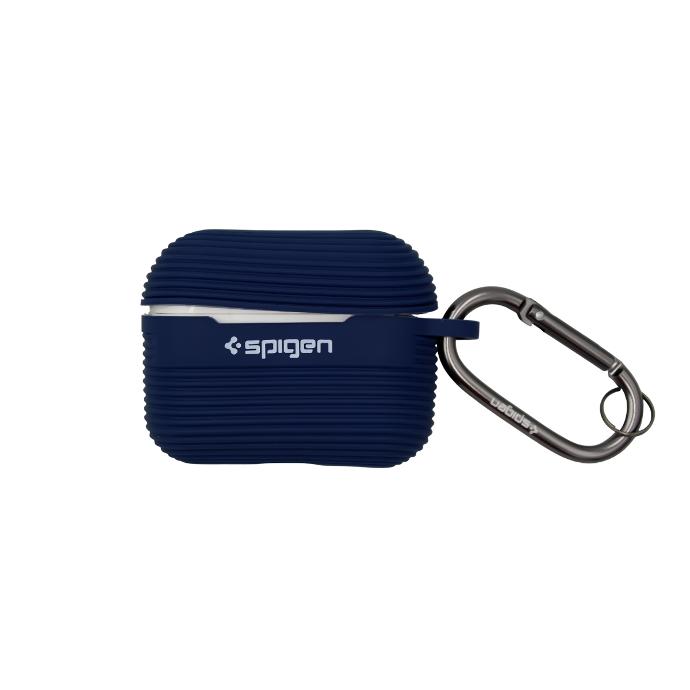 [HFBCASE-30-17] Navy Blue Rugged Armor AirPods Pro 2 Case with Carabiner