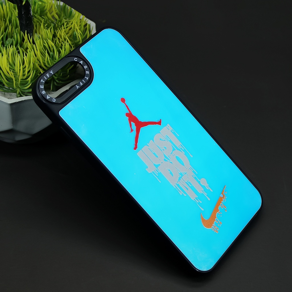 [PO31BIP7GPL-8-JDOIT] iPhone 7G Plus/8G Plus/6G Plus Glowing Casetify Print Back Case (Just Do it)
