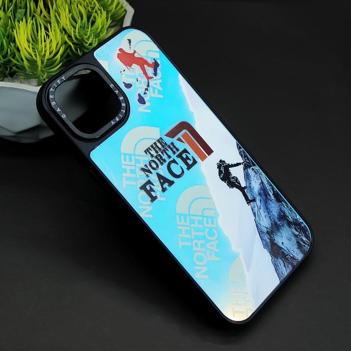 [PO31BIP13-8-NRTHFACE] iPhone 13/iPhone 14 Glowing Casetify Print Back Case (THE NORTH FACE)