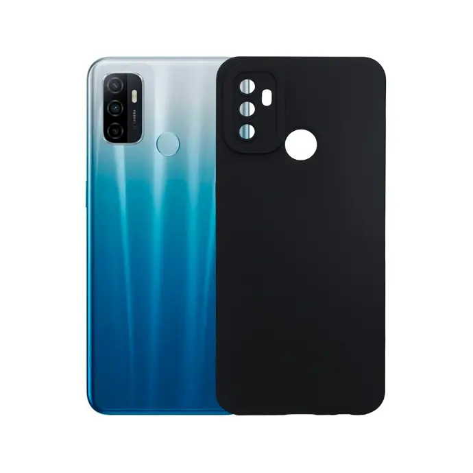 Oppo A53 4G Soft Silicone Back Case (Black)