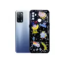 Oppo A53 Cute Cartoon Printed Back Case (Black)