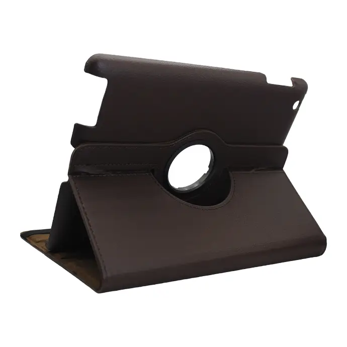 [PO47FBIPD2-5-34] Ipad 2/3/4 Rotate Tab Book (Dark Brown)