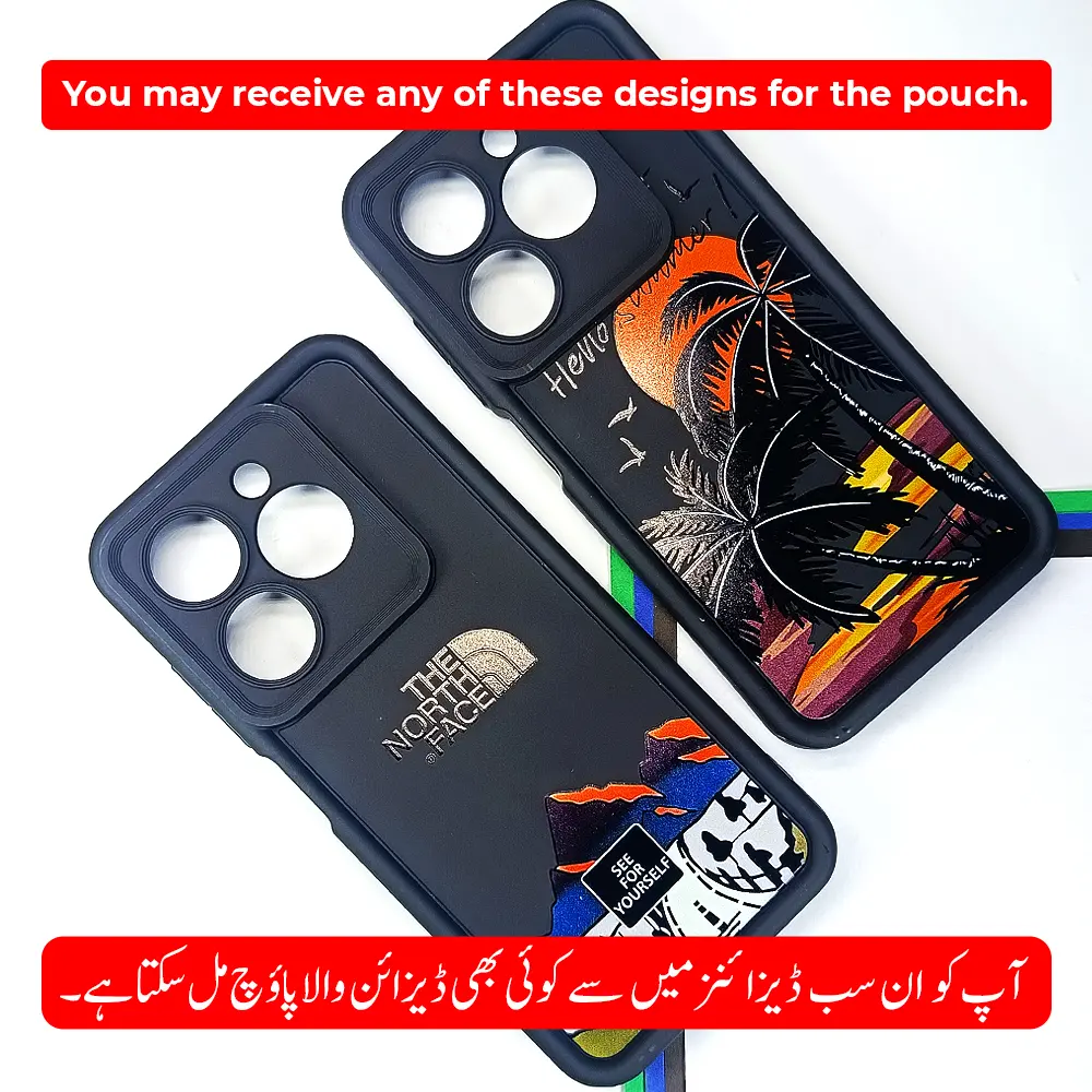 Infinix Hot 40i|Smart 8|Smart 8 Pro|Tecno Pop 8|Spark 20C|Spark 20Printed Soft Silicone Back Case (Black)