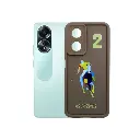 Oppo A58 4G Printed Soft Silicone Back Case - Dark Brown