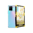 Vivo Y21/Y21T/Y33S/Y33T Ladies Luxury LV Case With Back Ring (White)