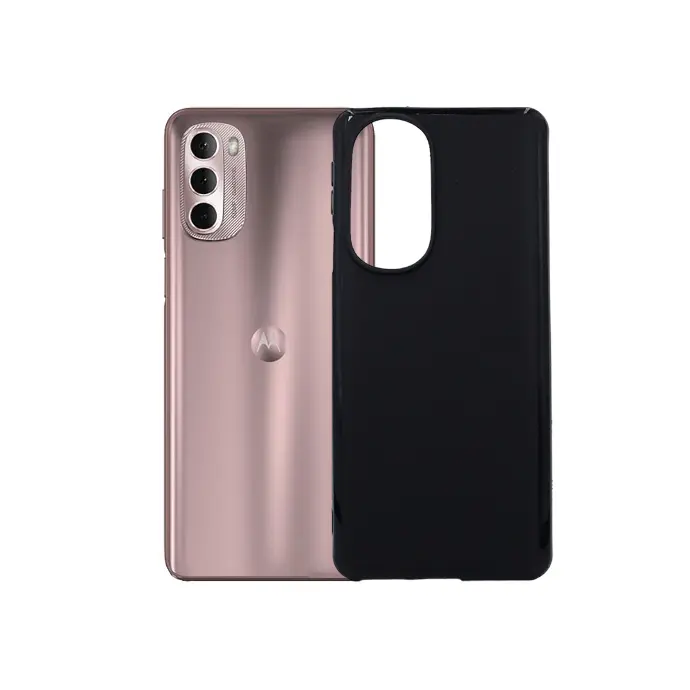 [PO14BMMGSTYLUS 22-1-2] Motorola Moto G Stylus 5G (2022) Matte Soft Silicone Back Case (Black)