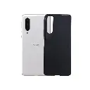 Sony Xperia 1 Mark II Matte Soft Silicone Back Case - Elegant Black Design