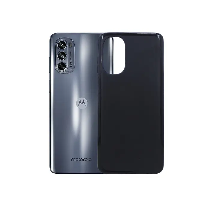 [PO14BMMG62-1-2] Motorola Moto G62 Matte Soft Silicone Case - Black