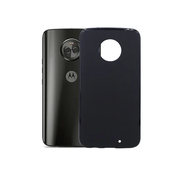 [PO14BMMX4-1-2] Motorola Moto X4 Soft Silicone Back Case (Black)
