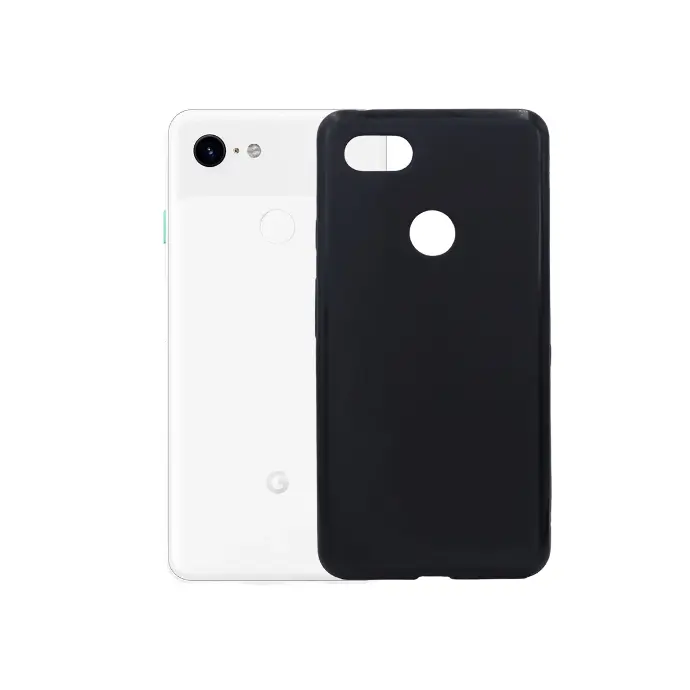 Google Pixel 3 Matte Soft Silicone Back Case (Black)