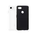 Google Pixel 3 Matte Soft Silicone Back Case (Black)