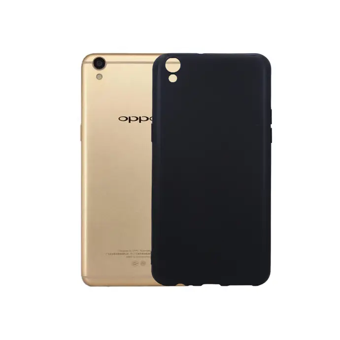 Oppo F1 Plus|R9 Plus Matte Soft Silicone Back Case (Black)
