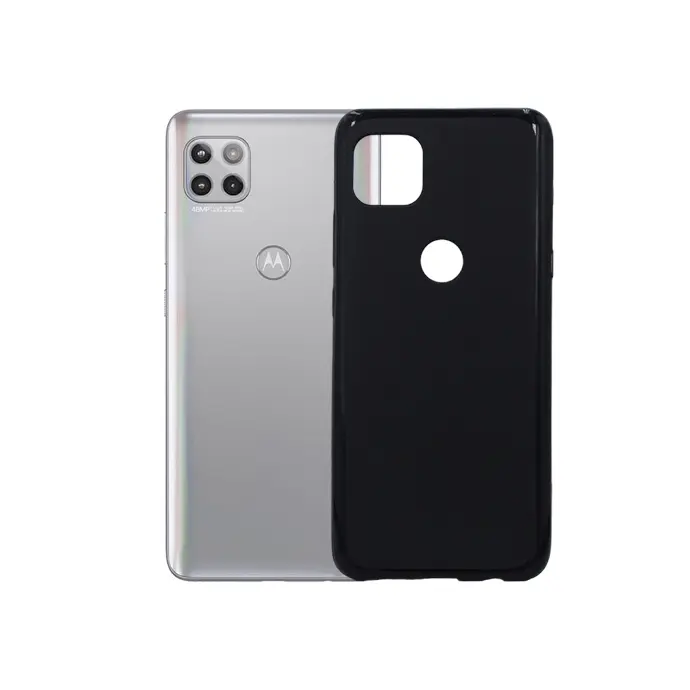 Motorola Moto One 5G Ace Matte Soft Silicone Case - Black