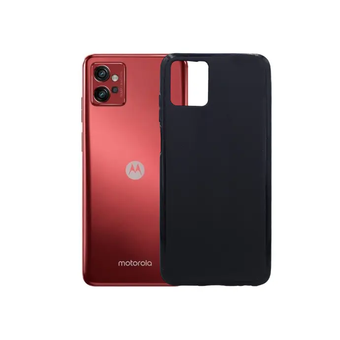 [PO14BMMG32-1-2] Motorola Moto G32 Matte Soft Silicone Case - Black