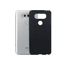 LG V20 Matte Soft Silicone Back Case (Black)