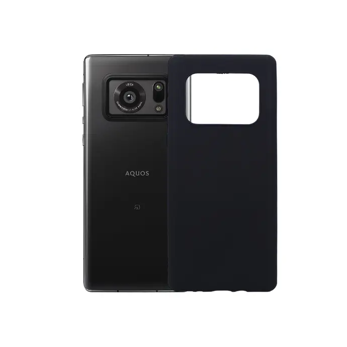 [PO14BAQUASR6-1-2] Aquas R6 Matte Soft Silicone Back Case (Black)