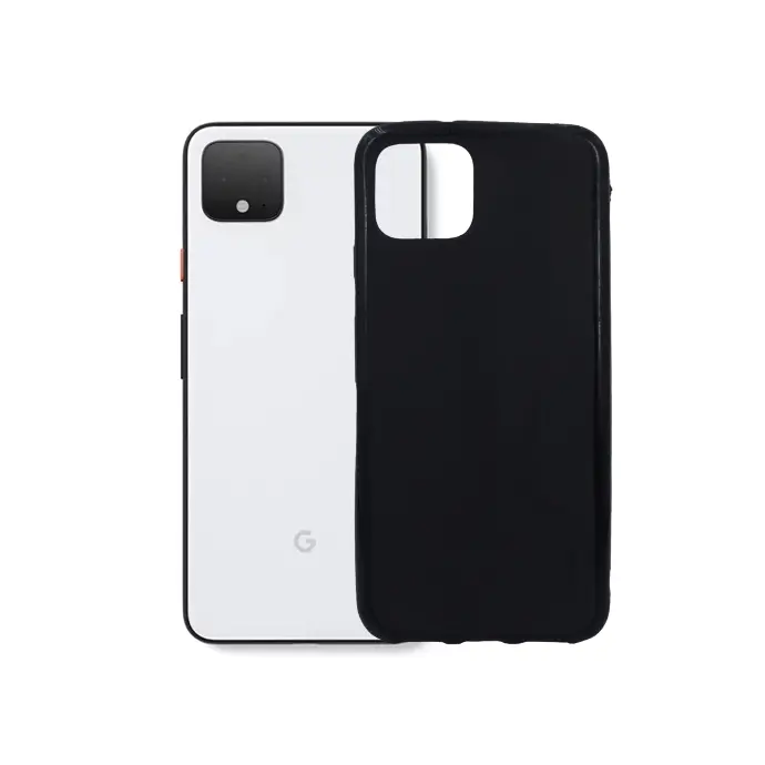 Google Pixel 4 Matte Soft Silicone Back Case - Black Protection