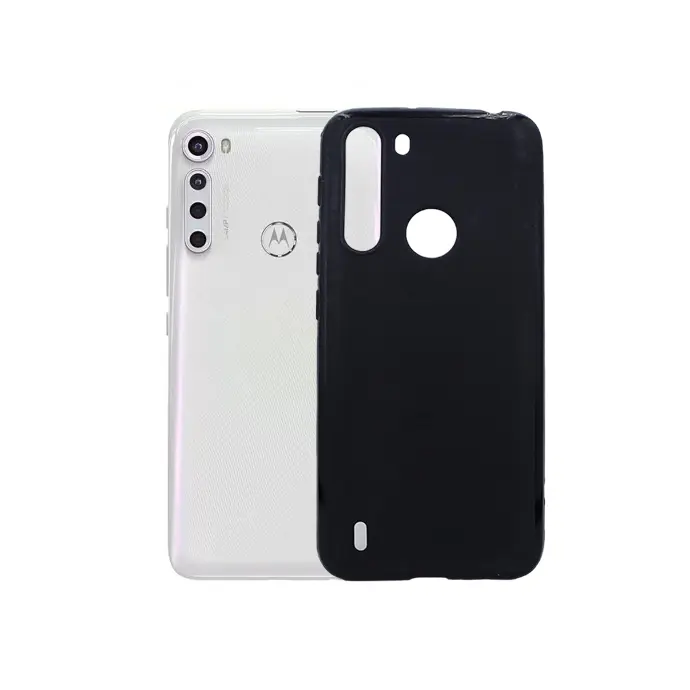[PO14BMM1FUSION-1-2] Motorola Moto One Fusion Matte Soft Silicone Case - Black
