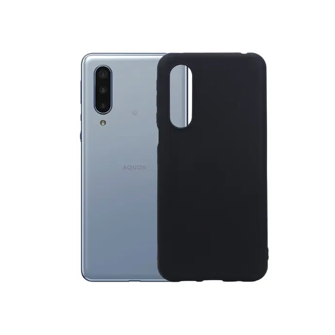 [PO14BAQUSZERO 5GB-1-2] Aquas Zero 5G Basic Matte Soft Silicone Back Case (Black)