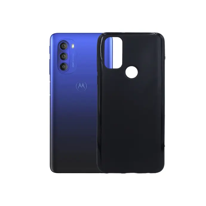 [PO14BMMGPURE-1-2] Motorola Moto G Pure Matte Soft Silicone Case - Black