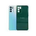 Oppo Reno 6 5G Glass Pouch Mobile Pouch (Green)