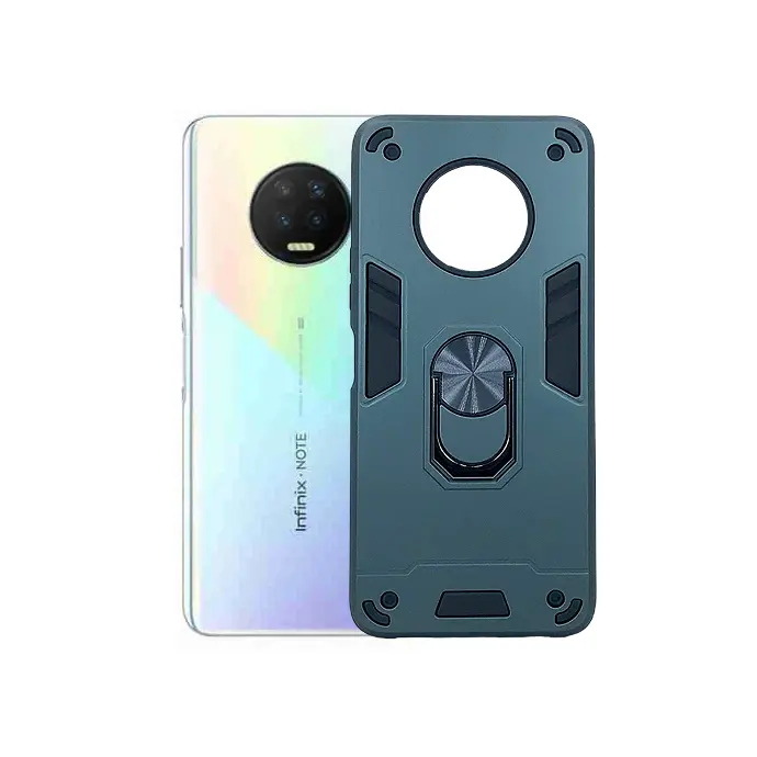 Infinix Note 7 Armour Back Case (Army Green)
