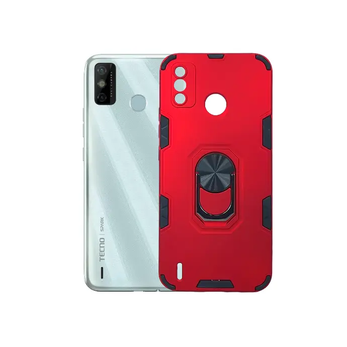 Tecno Spark 6 Go Armour Back Case (Red)