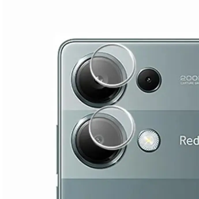 Stylish Silver Camera Rings for Redmi Note 13 Pro 4G - Enhance Your Photography