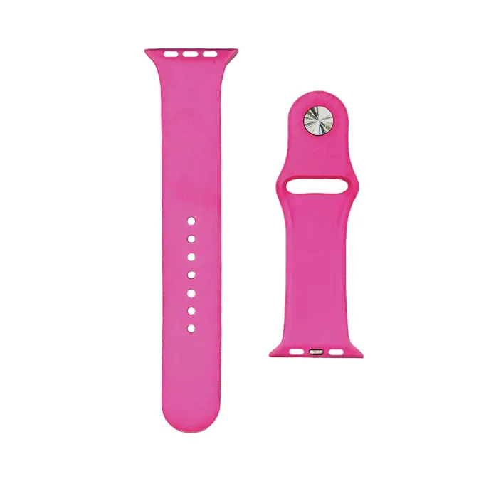 42-49mm Pink Silicon Rubber Straps for Smart Watch - Stylish & Durable