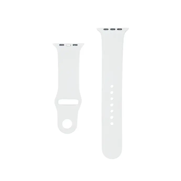 42-49mm White Silicon Rubber Straps for Smart Watch - Durable & Stylish