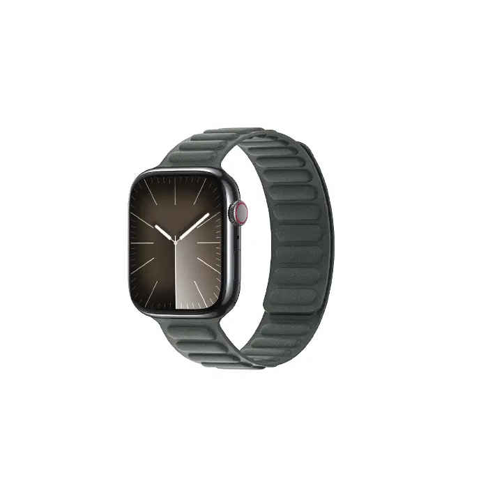 [WSLLM45-2-9] Leather Magnetic Straps for Smart Watch - 42-49mm - Grey