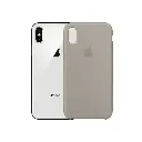 Iphone X/XS Original Official Soft Silky Case (Titaninum)