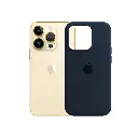 iPhone 14 Pro Original Official Soft Silky Back Case (Navy Blue)