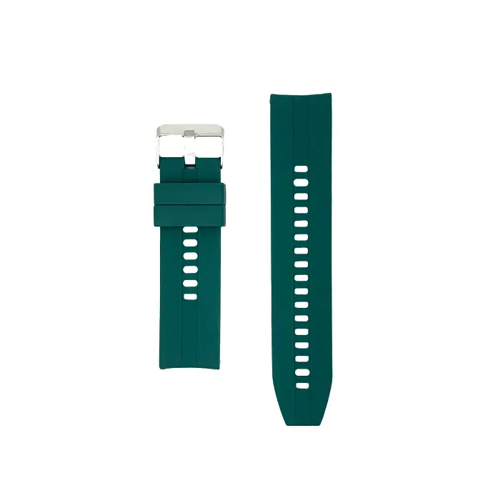 [WSRLM22-1-11] 22MM Silicon (Rubber) straps For Smart Watch (Green)