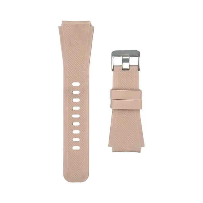 22MM Silicon (Rubber) straps For Smart Watch (Tea Pink) 