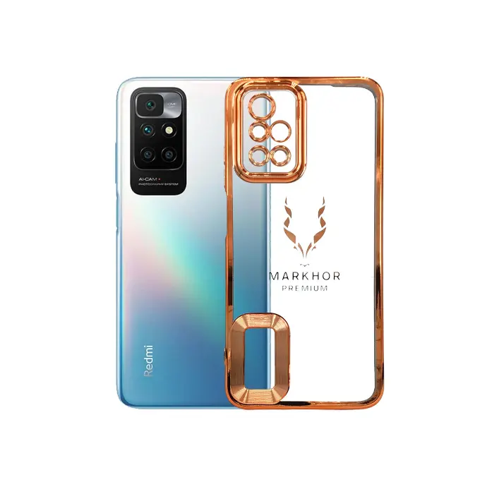 Xiaomi Redmi 10|Redmi 10 Prime|Redmi 10 2022 Markhor CD Gold Chrome Back Case (Golden)