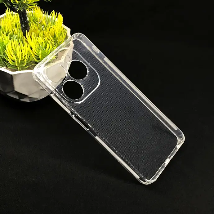 Infinix Hot 40i|Smart 8|Tecno Pop 8|Spark 20C|Spark 20 Dust Plug TPU|Transparent Back Case 