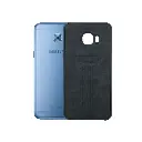 Samsung C5 Pro|C5 Canary Logo Leather Back Case (Black)