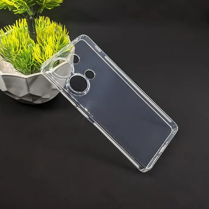 Xiaomi Redmi Note 13 Pro 4G|Poco M6 Pro 4G Dust Plug TPU|Transparent Back Case