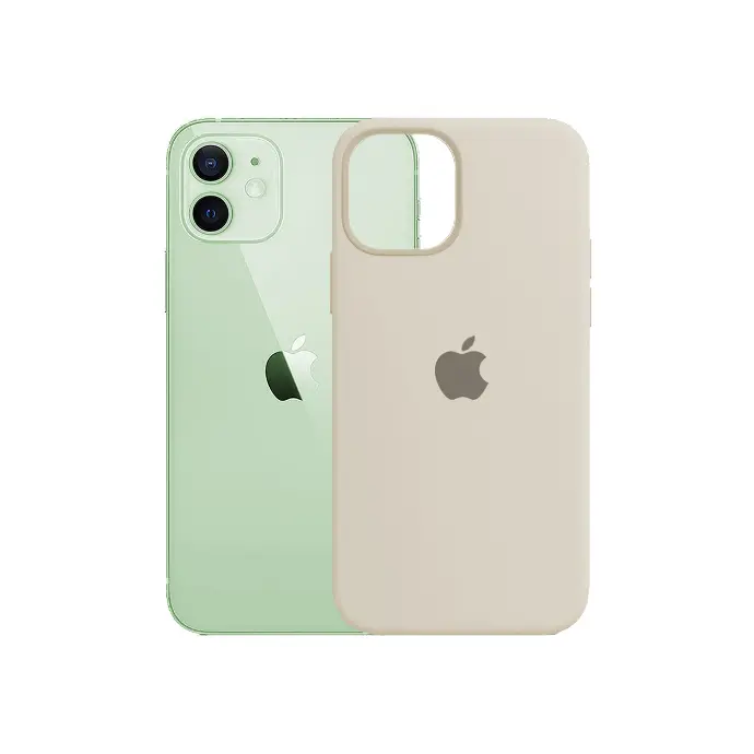 [PO23BIP12PR-1-35] iPhone 12 Pro|iPhone 12 Official Soft Silky Back Case (Titinium Grey)