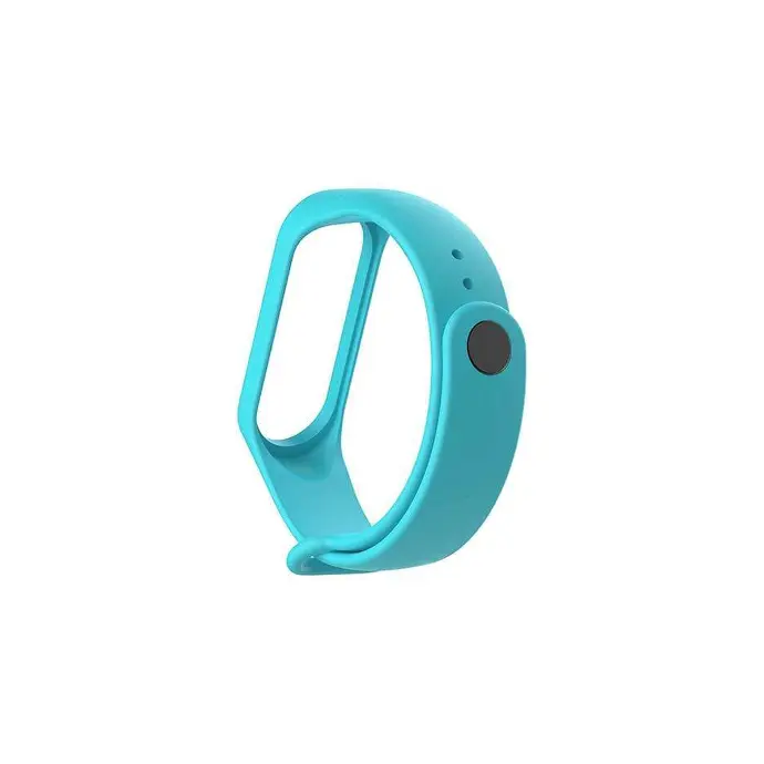 Xiaomi/Redmi/Mi Band 3/4/5/6 Silicon Rubber Straps  (Sea-Green)