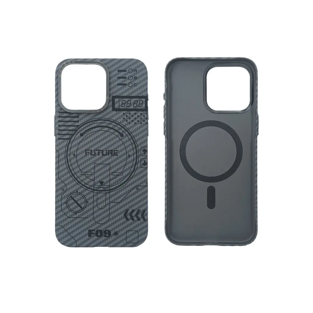 [PO31BIP15PMAX-20-9] iPhone 15 Pro Max BIG C Magsafe Wireless Back Case (Gray)