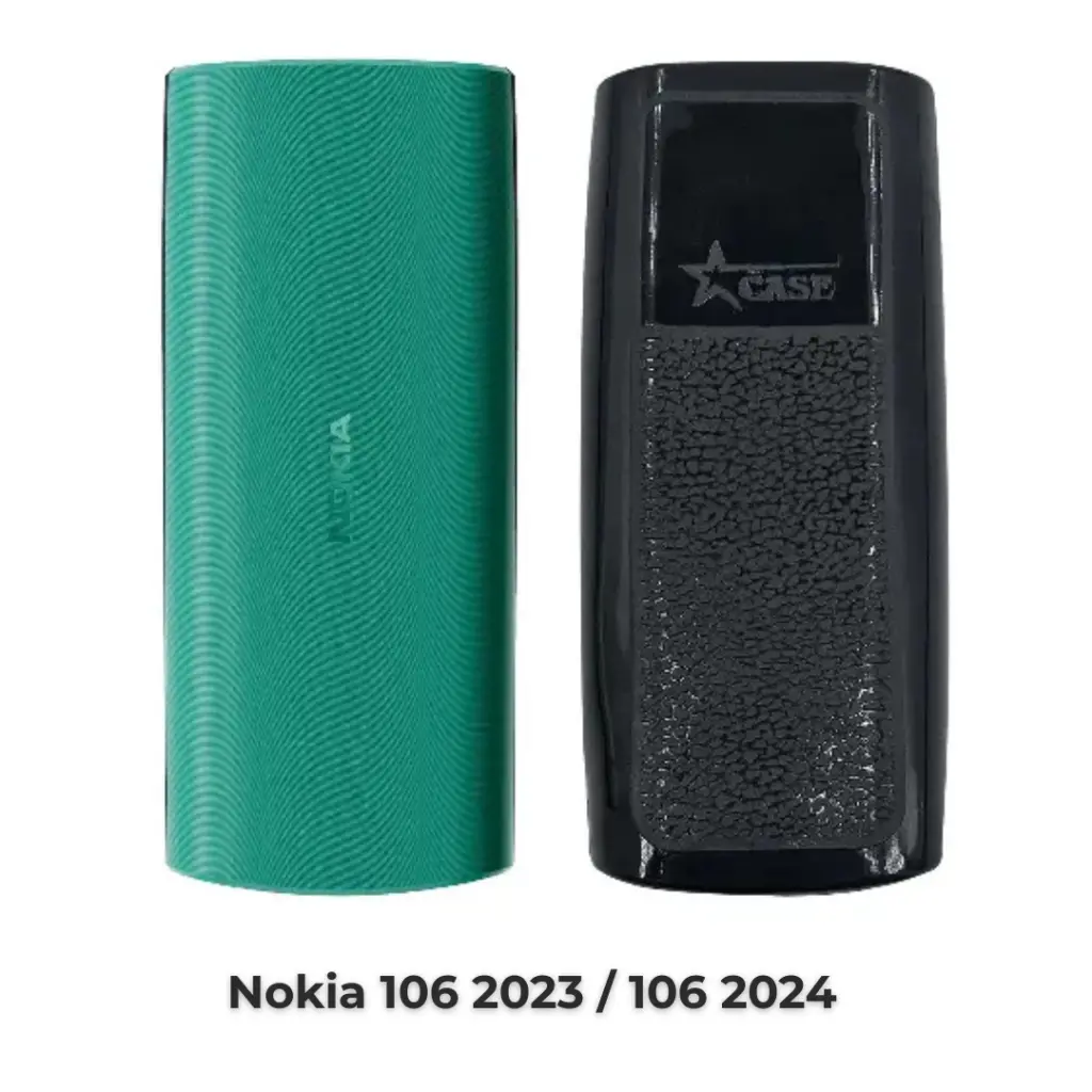 [PO46BNK106 2024-1-2] Nokia 106 2023/106 2024 KeyPad Mobile Back Case (Black)