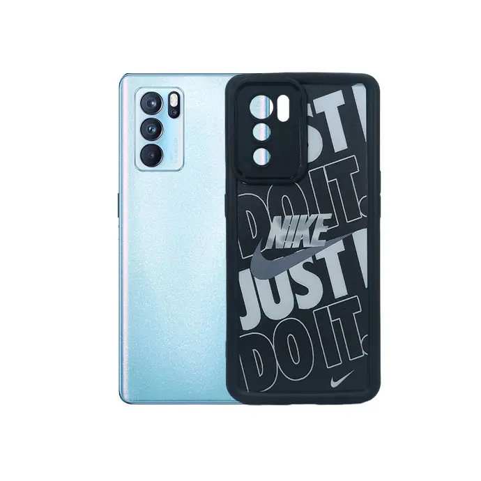 Oppo Reno 6 Pro 5G Soft Silicone New Printed PRO Back Case (Black)