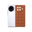 Tecno Spark 20 Pro Plus 4G Soft Silicone Puffer Back Cover - Brown