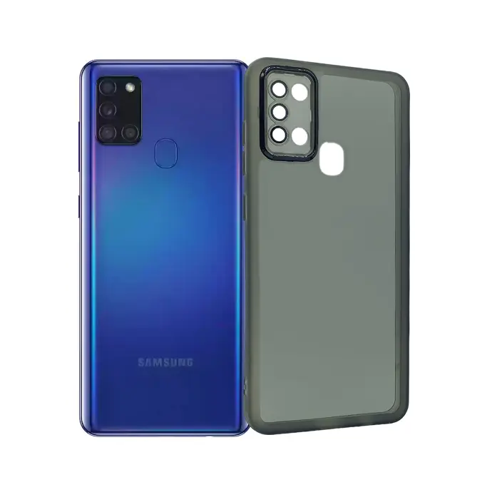 Samsung A21s Clear Colour Transparent Case (Gray)
